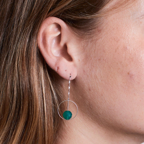 Boucles d'oreilles Boucles d'oreilles Paola Zovar Agates vertes 58 Facettes