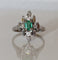 Bague Bague Fleur Moderniste émeraude 58 Facettes 509