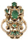 Bague BAGUE ORIENTALE ÉMERAUDES ET DIAMANTS 58 Facettes 047851
