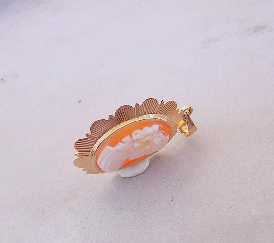 Pendentif Pendentif Camée coquille Or Jaune 58 Facettes AB 1055