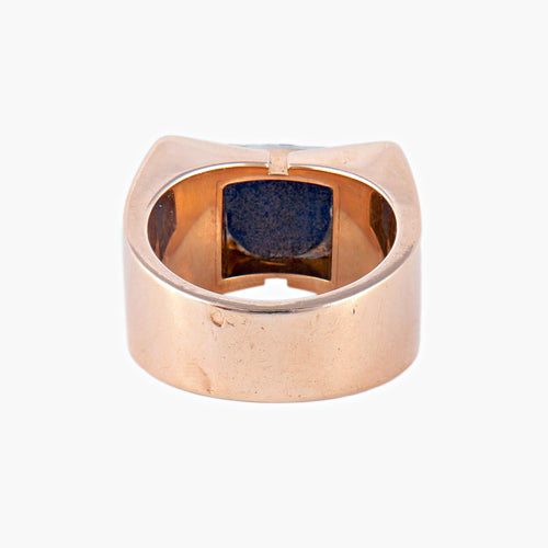 Bague 55 Bague Tank Lapis Lazuli 58 Facettes