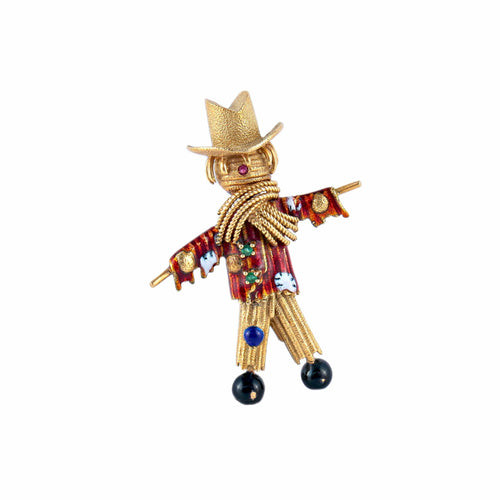 Broche Broche Epouvantail 58 Facettes