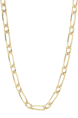 Collier CHAINE MAILLE FIGARO ALTERNÉE 58 Facettes 053201