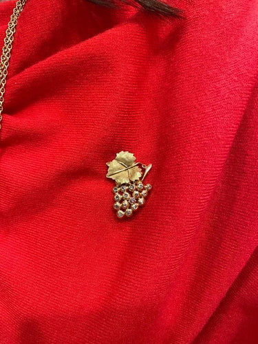 Broche BROCHE ANCIENNE GRAPPE DE RAISINS DIAMANT 58 Facettes 056011