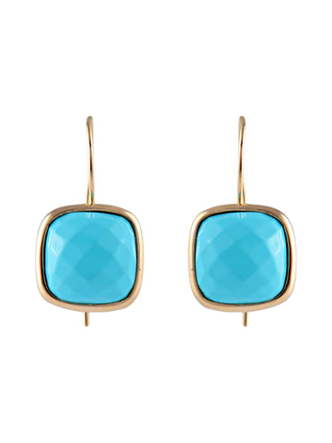Boucles d'oreilles Boucles d'oreilles Turquoises 58 Facettes