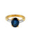 Bague Bague or jaune Saphir de Siam 58 Facettes C166
