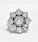 Bague 53 Bague or blanc marguerite diamants 58 Facettes 1-881/1