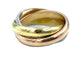 Bague CARTIER. Collection Trinity Classique, alliance 3 ors et diamants 58 Facettes