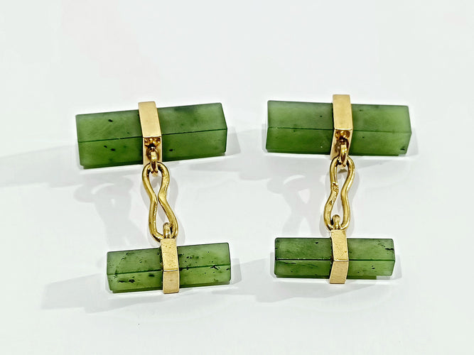Boutons de manchette Boutons De Manchette Or Et Jade 58 Facettes 3083/1