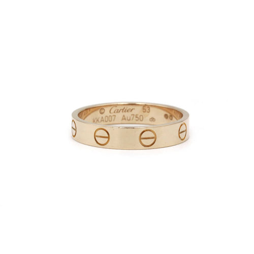 Bague 53 CARTIER - Bague "Love" Or rose 58 Facettes 240026R