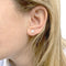 Boucles d'oreilles Puces d'oreilles en or jaune, diamants. 58 Facettes 33373