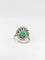 Bague Bague marguerite émeraude et diamants 58 Facettes 617
