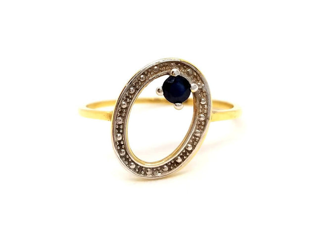 Bague 56 Bague Or jaune Saphir 58 Facettes 870456CD
