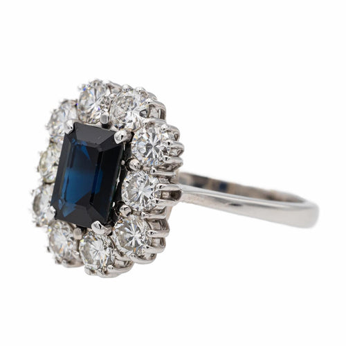 Bague 55 Bague Or blanc Saphir 58 Facettes 2602108CN