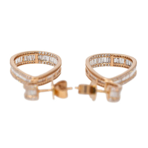 Boucles d'oreilles Boucles d'oreilles Pendantes Or rose Diamant 58 Facettes 2660051CN