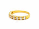 Bague 56 Bague Demie alliance Or jaune Diamant 58 Facettes 06359CD