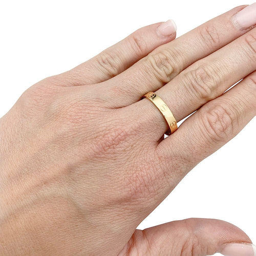 Bague 59 Bague Cartier, "Alliance Love", or rose. 58 Facettes 31421