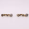 Boucles d'oreilles Dormeuses, trilogie de diamants 58 Facettes
