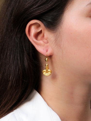Boucles d'oreilles Boucles d’oreilles LALAOUNIS Or jaune 58 Facettes 734