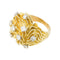 Bague 50 Bague dôme or jaune, platine et diamants. 58 Facettes 31340