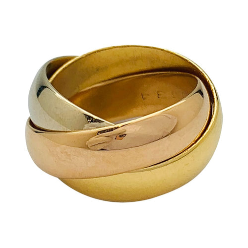 Bague 51 Bague Cartier "Trinity" 3 ors, grand modèle. 58 Facettes 31875