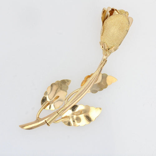 Broche Broche ancienne bouton de rose en or 58 Facettes 22-153