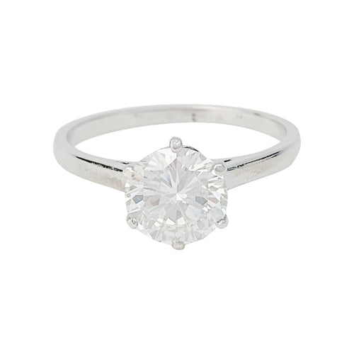 Bague 51.5 Solitaire platine et diamant, 1,2 carat. 58 Facettes 31449