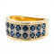 Bague 52 Bague Bandeau Or jaune Saphir 58 Facettes 2662592CN