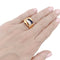 Bague 53 Bague "Tank", or jaune, saphirs, diamants. 58 Facettes 32837