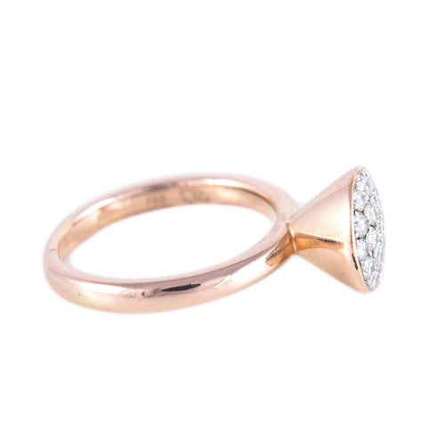 Bague BAGUE "CÔNE" OR & DIAMANTS 58 Facettes BO/220148