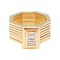 Bague 52 Poiray, "Bague Bracelet", or jaune, diamant. 58 Facettes 31417