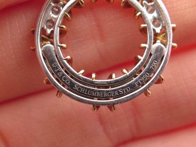 Collier collier pendentif tiffany anneau sixteen stone schlumberger 58 Facettes 254955
