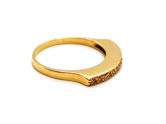 Bague 60 Bague Demie alliance Or jaune Diamant 58 Facettes 1292460CN