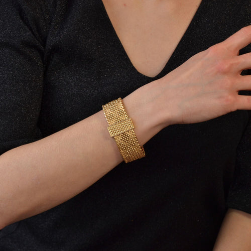 Bracelet Bracelet en or maille polonaise 58 Facettes 22-124