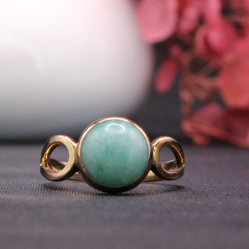 Bague Bague pierre verte Or jaune 58 Facettes