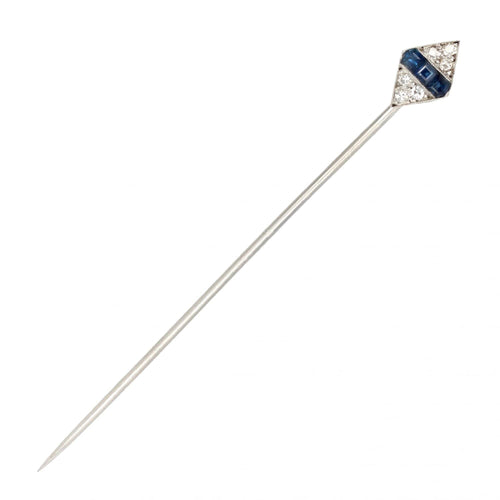 Broche Epingle de cravate Janesich saphirs diamants 58 Facettes 21-628