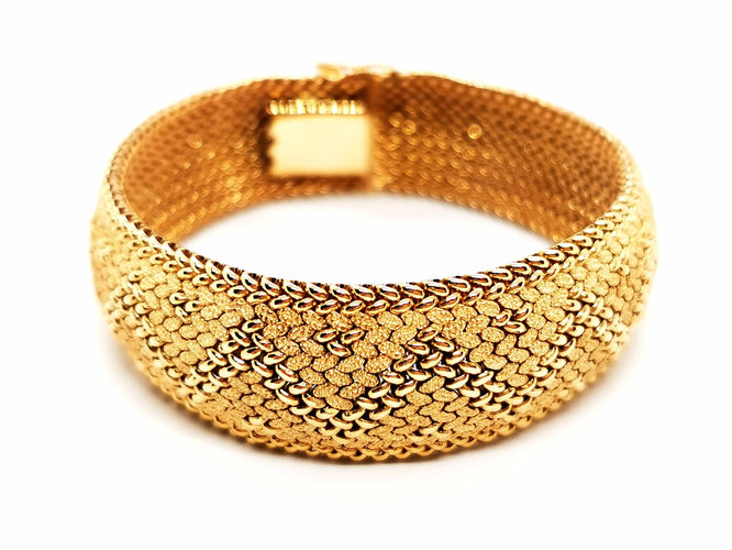 Bracelet Bracelet Maille polonaise Or jaune 58 Facettes 1232194CN