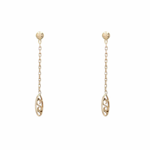 Boucles d'oreilles Pendants d'oreilles filigranes or jaune 58 Facettes 19-456M