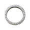 Bague 55.5 Bague en or blanc, diamants baguettes. 58 Facettes 31280