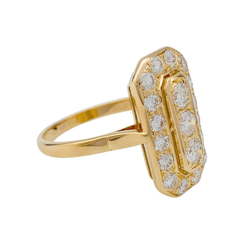 Bague 58 Bague en or jaune et diamants. 58 Facettes 31151