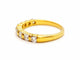 Bague 56 Bague Demie alliance Or jaune Diamant 58 Facettes 06359CD