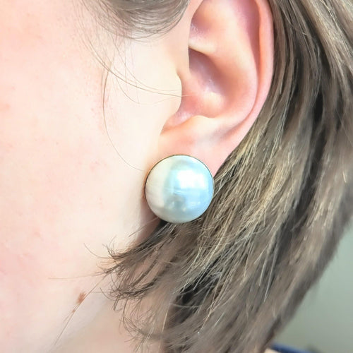 Boucles d'oreilles Boucles d'oreilles or rose et perle 58 Facettes 25424
