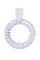 Pendentif Pendentif moderne en or blanc, diamants 58 Facettes 063621