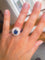 Bague Bague marguerite or jaune saphir et double entourage de diamants 58 Facettes