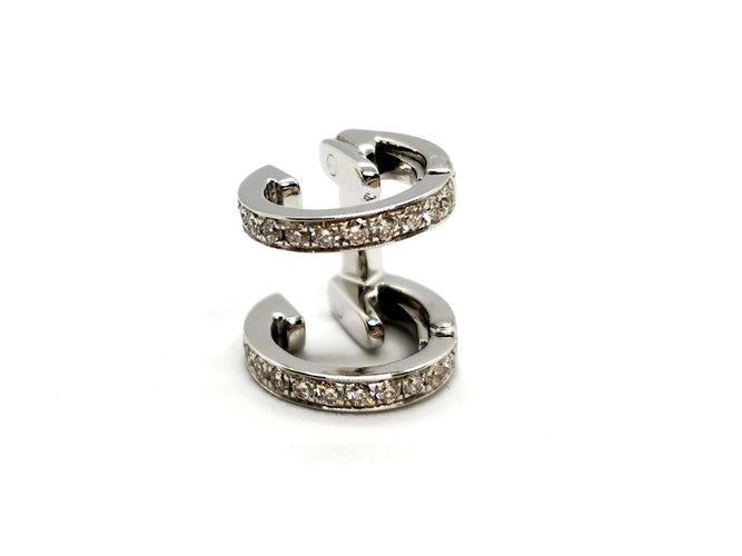 Boucles d'oreilles Repossi Boucles d'oreilles Berbère Or blanc Diamant 58 Facettes 1273399CN