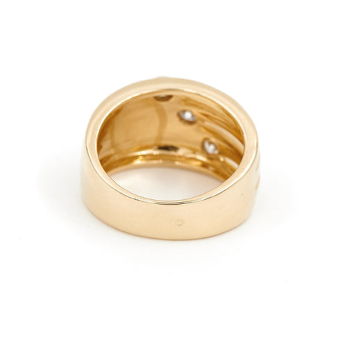Bague 54 Bague Trilogie Or jaune Diamant 58 Facettes 1969272CN