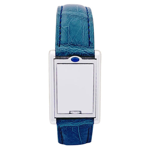 Montre Montre Cartier "Tank basculante" acier, cuir. 58 Facettes 33571