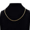 Collier Chaîne or jaune maille gourmette limée 58 Facettes 11-151