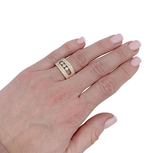 Bague 49 Bague Messika, "Move Joaillerie Pavée", or jaune, diamants 58 Facettes 32161
