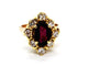 Bague 47 Bague Or jaune Grenat 58 Facettes 1089438CN
